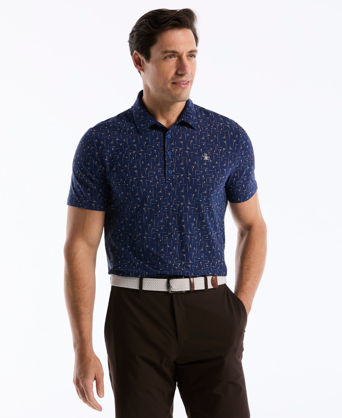 Original Penguin Archive Abstract Novelty Golf Polo