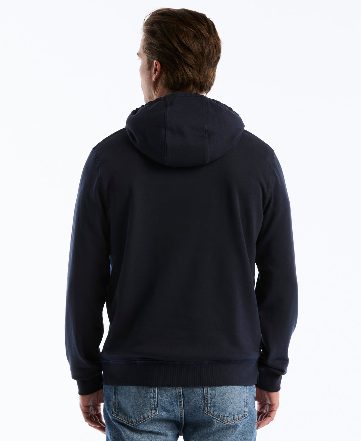Original Penguin Asymmetrical Colorblock Fleece Hoodie
