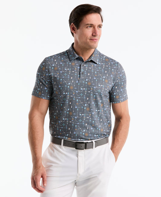 Original Penguin Beer Pong Geo Golf Polo