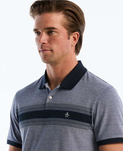 Original Penguin Birdseye Pique Degrade Striped Polo