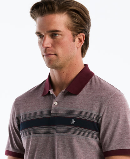 Original Penguin Birdseye Pique Degrade Striped Polo