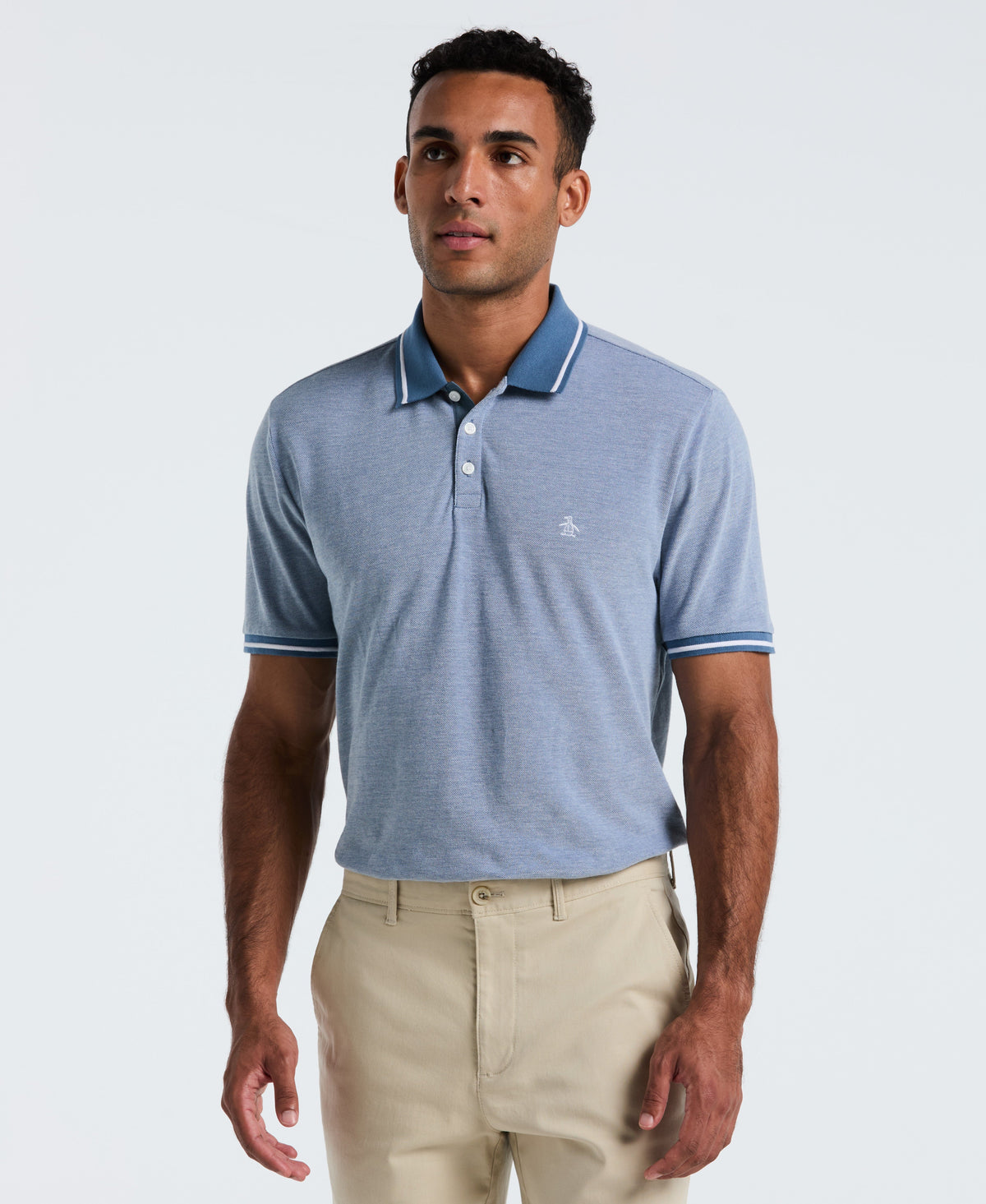 Original Penguin Birdseye Pique Tipped Polo