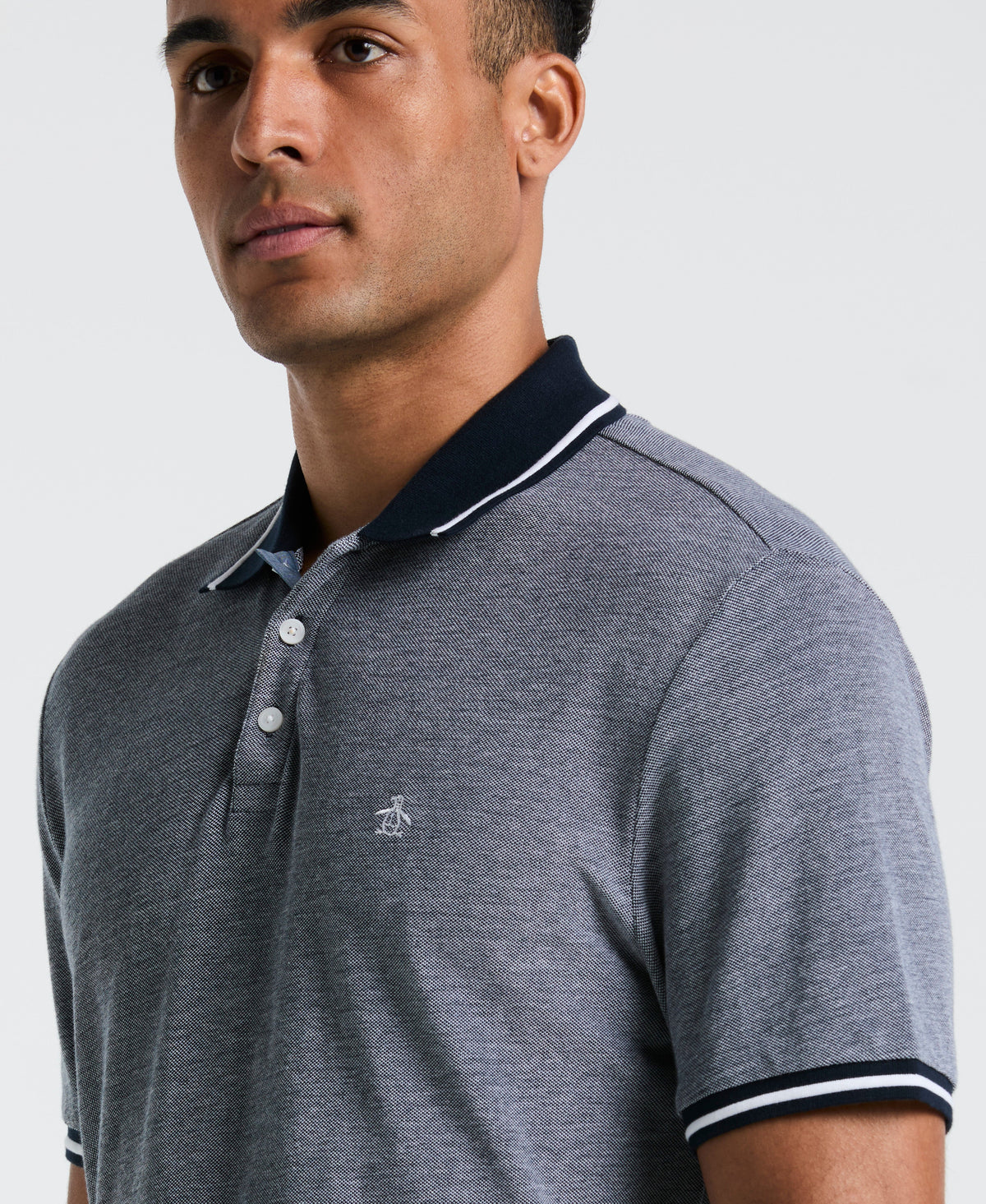 Original Penguin Birdseye Pique Tipped Polo