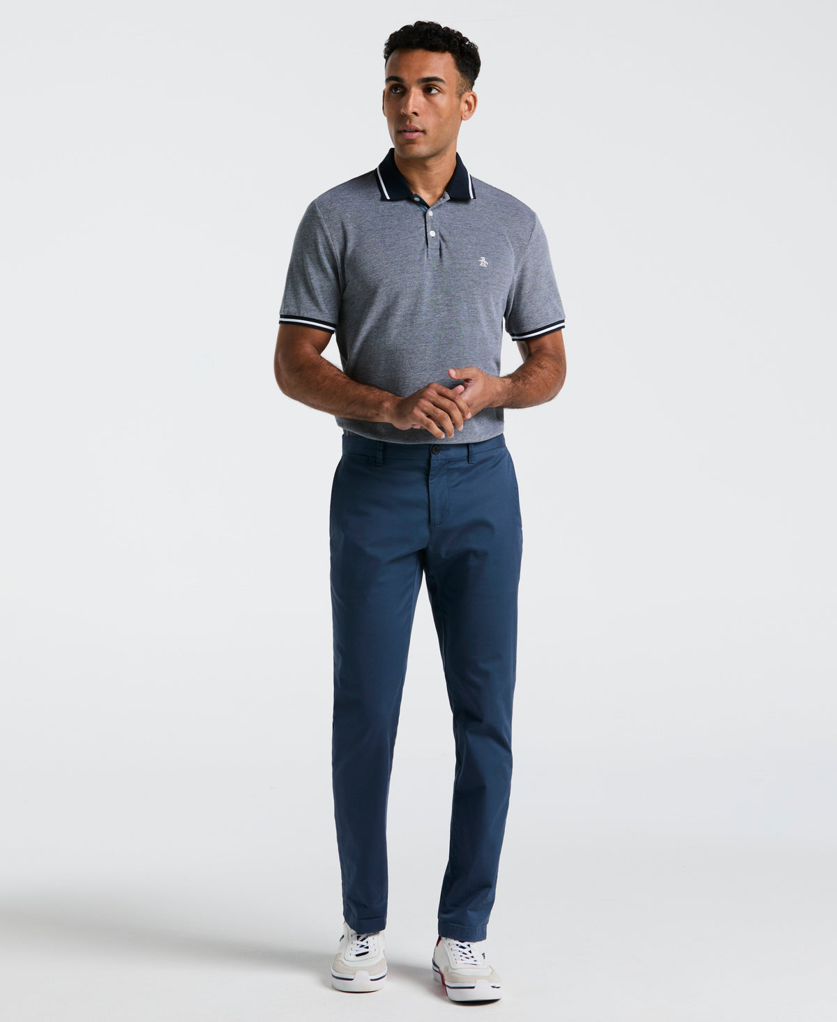 Original Penguin Birdseye Pique Tipped Polo