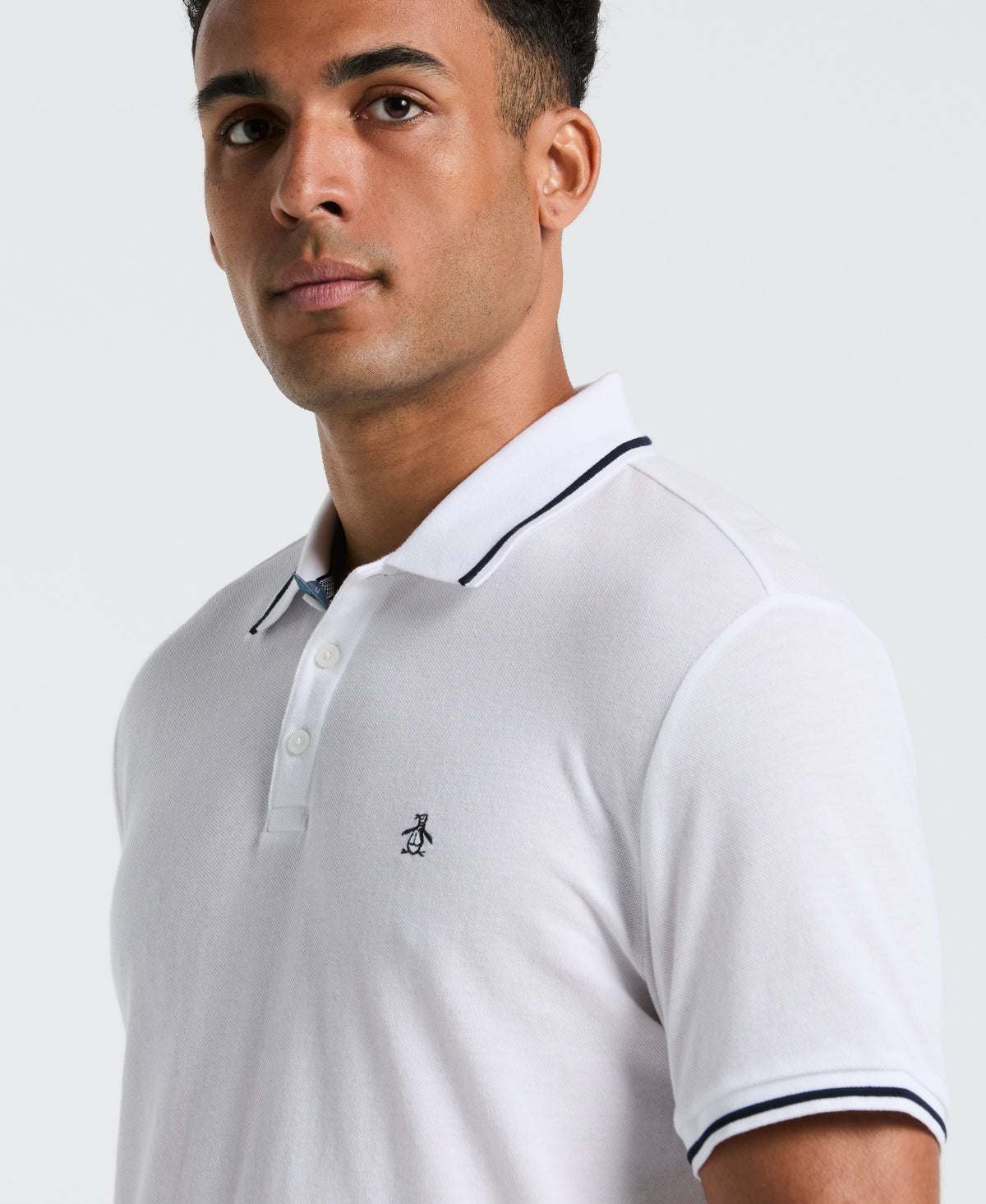 Original Penguin Birdseye Pique Tipped Polo