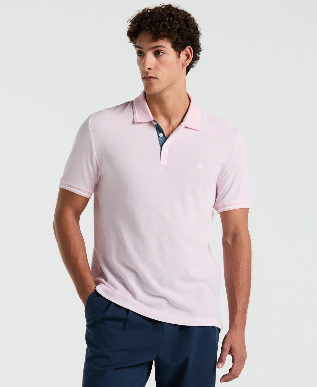 Original Penguin Birdseye Pique Tipped Polo