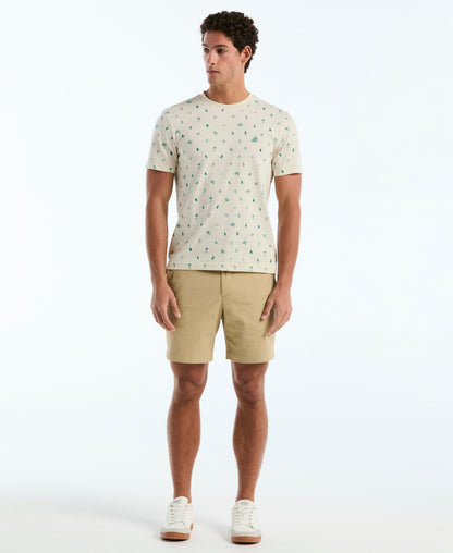 Original Penguin Botanical Drinks Print Cotton Tee