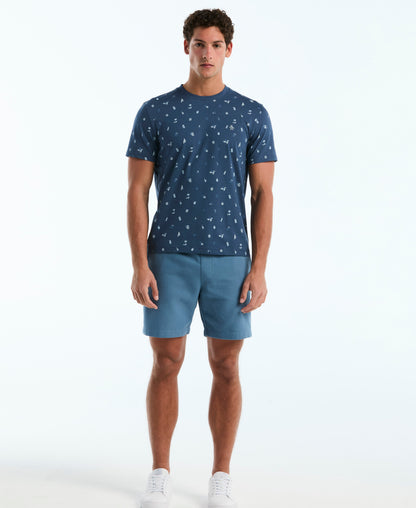 Original Penguin Botanical Drinks Print Cotton Tee