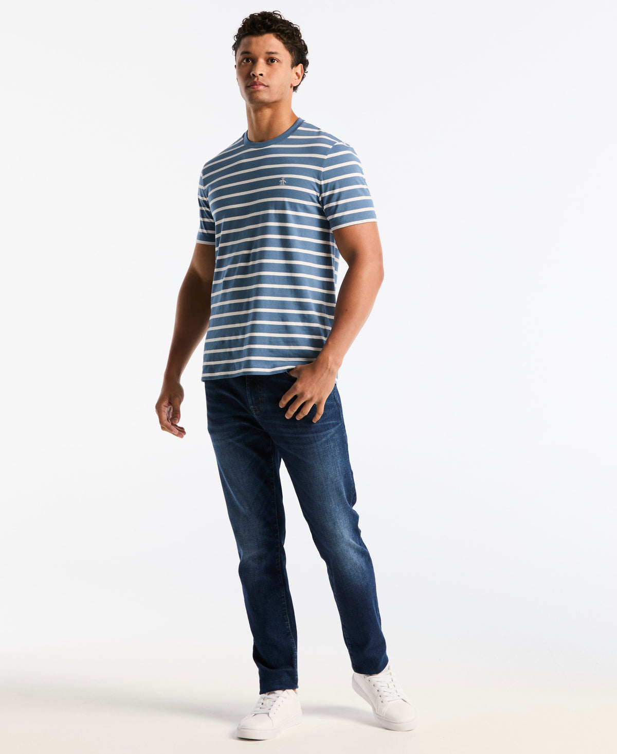 Original Penguin Breton Stripe Cotton Tee