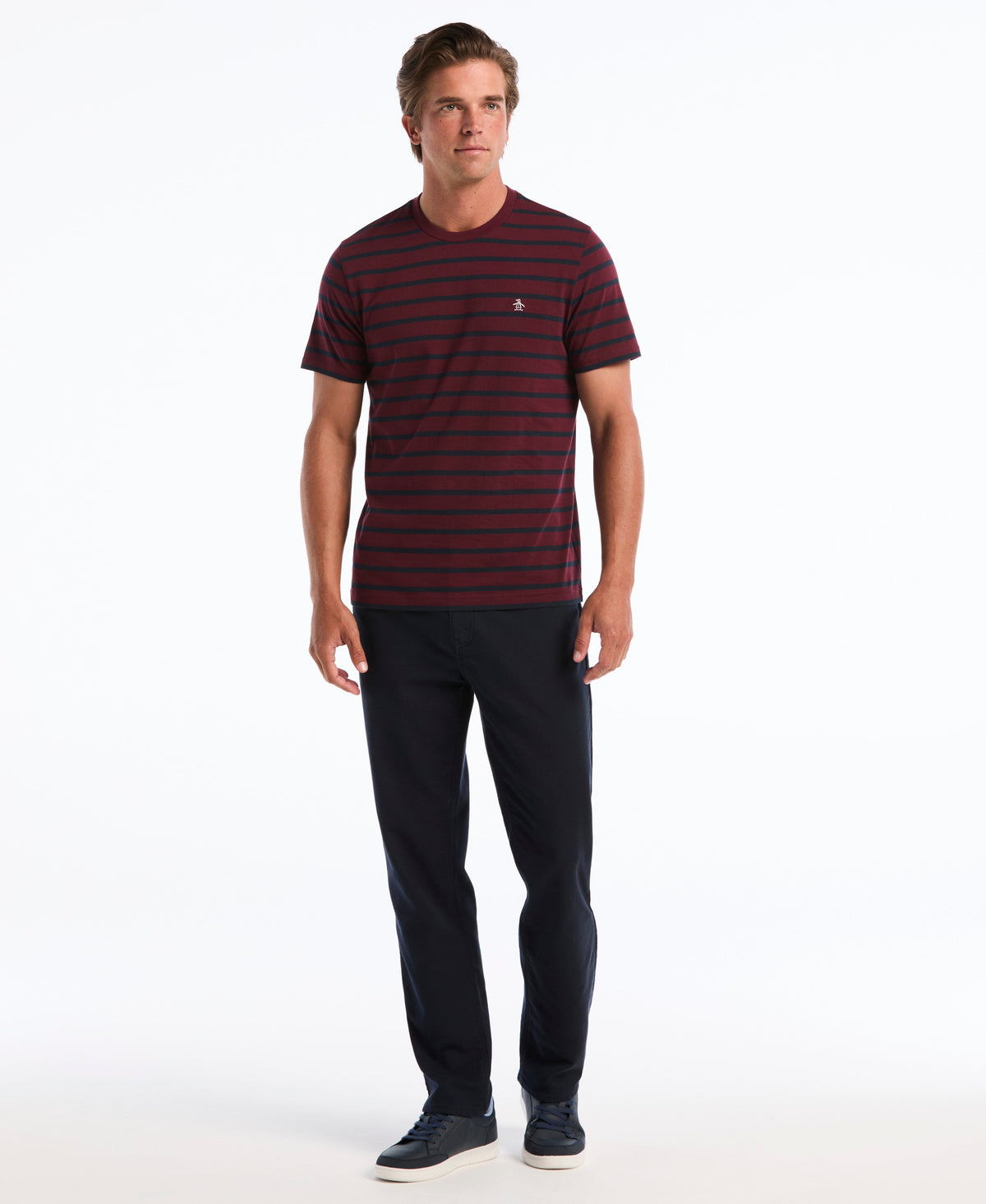 Original Penguin Breton Stripe Cotton Tee