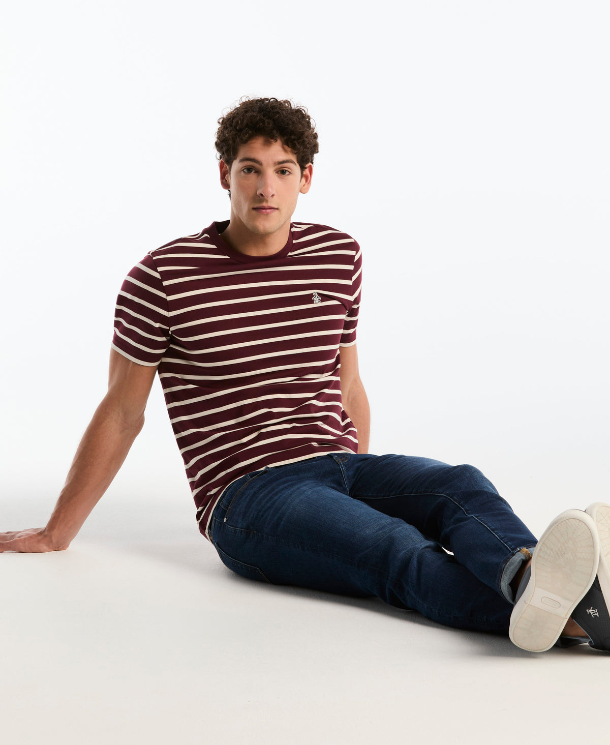 Original Penguin Breton Striped Organic Cotton Tee