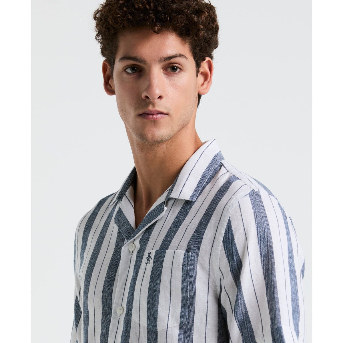 Original Penguin Vertical Stripe Pocket Shirt