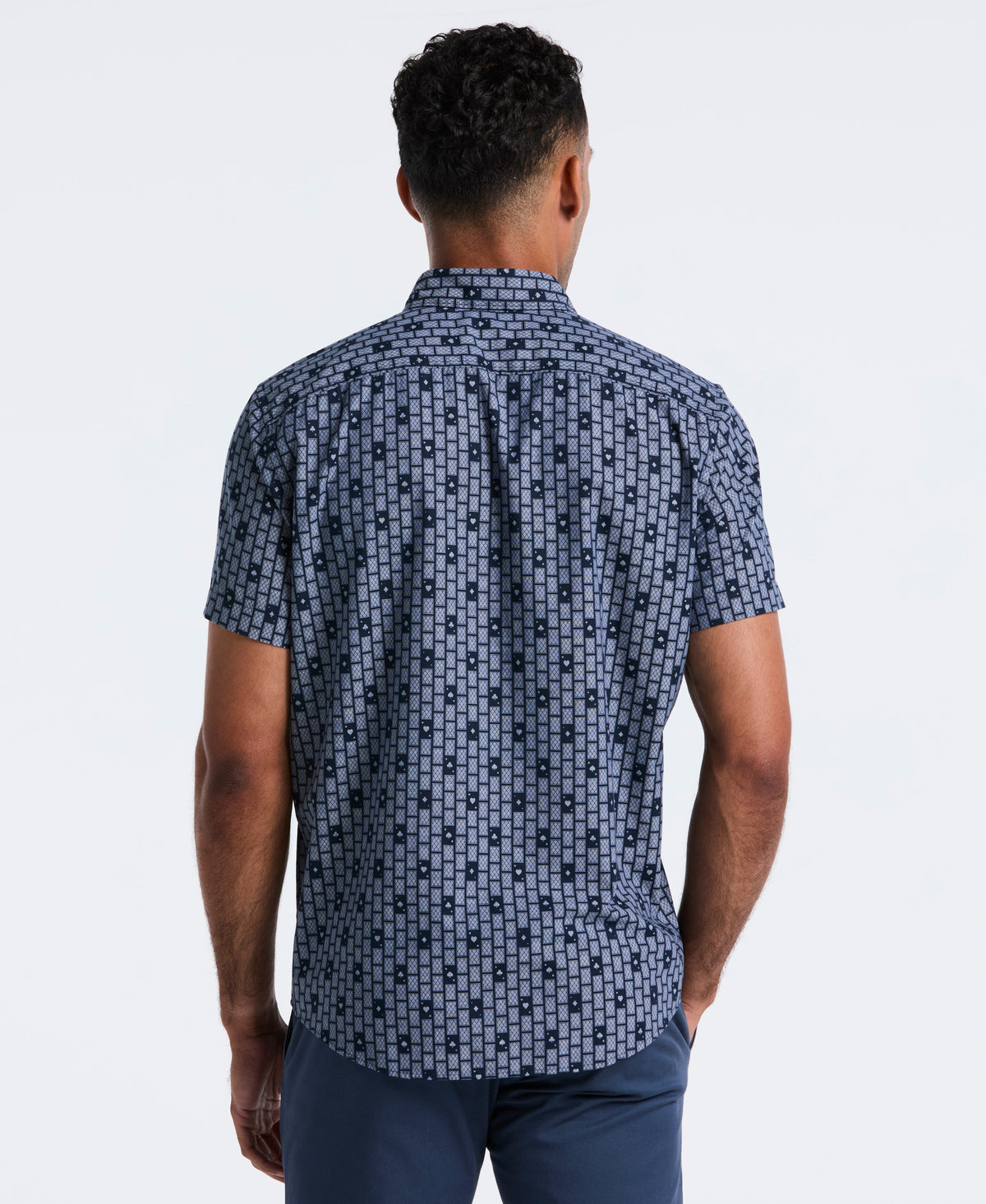 Original Penguin Cards Print Chambray Shirt