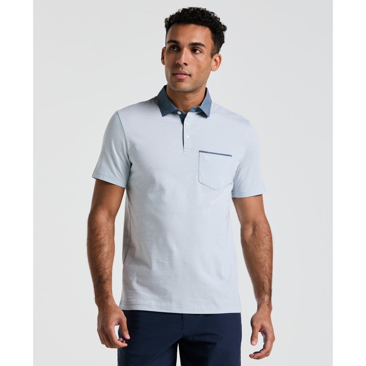 Original Penguin Chambray Stripe Polo