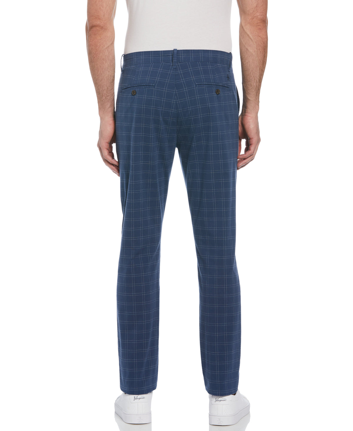 Original Penguin Check Pattern Slim Fit Chino