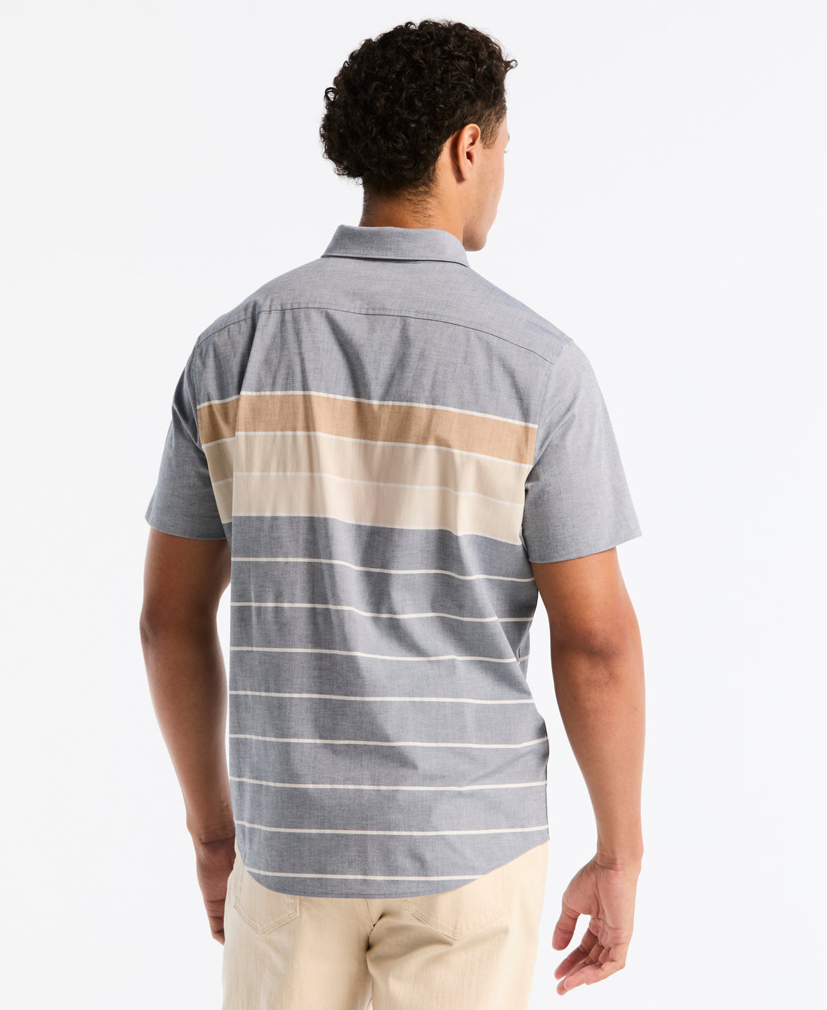 Original Penguin Chest Striped Poplin Shirt