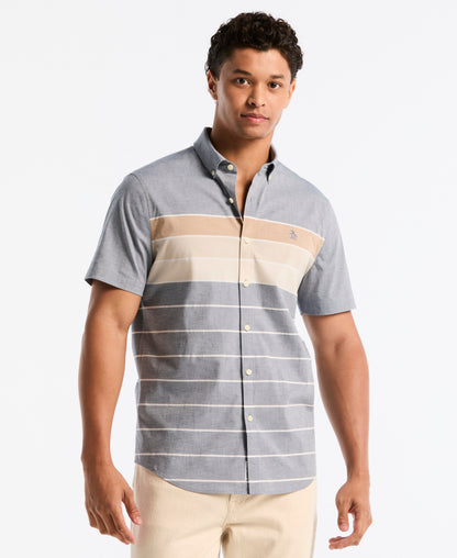 Original Penguin Chest Striped Poplin Shirt