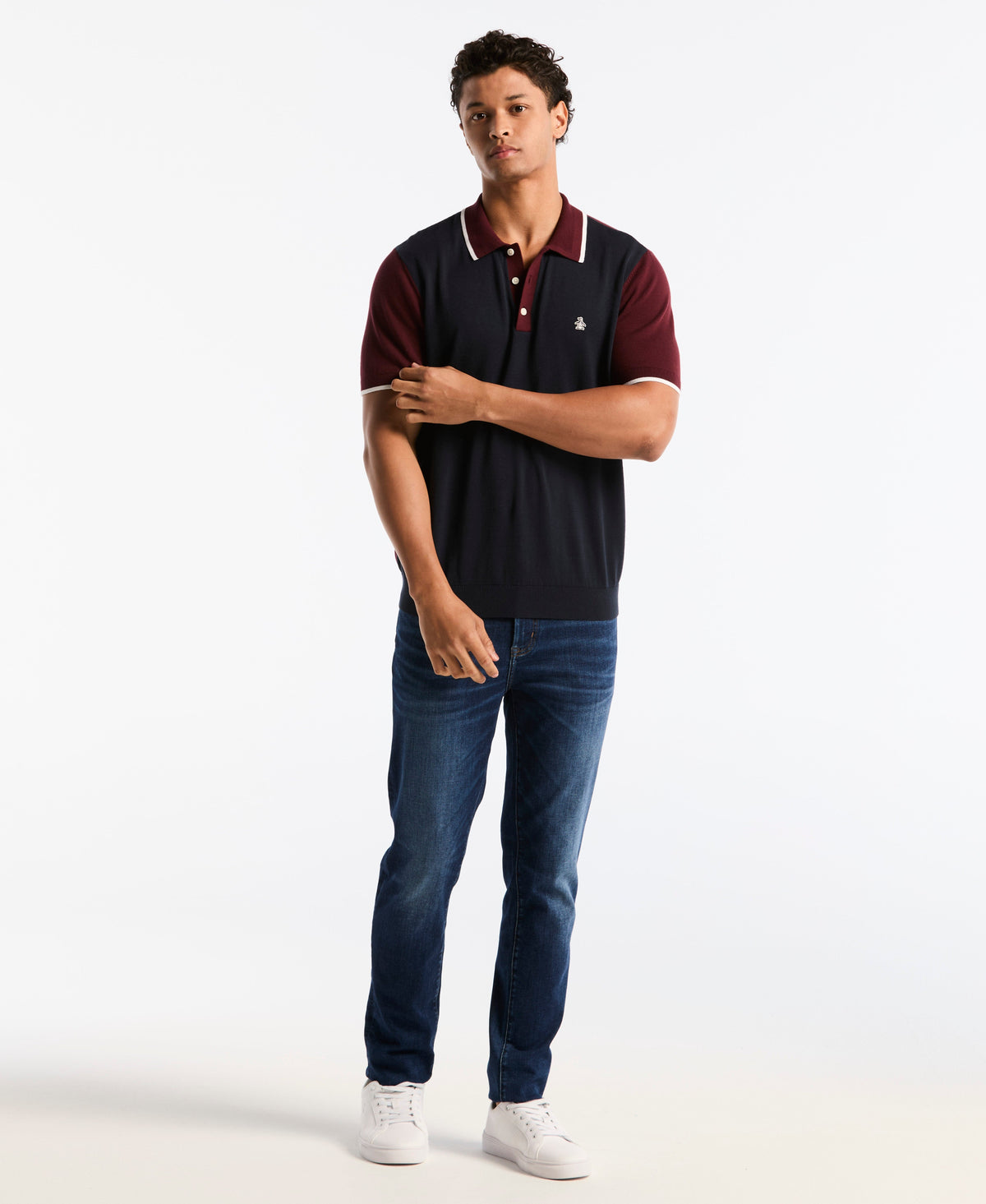 Original Penguin Colorblock Sweater Polo