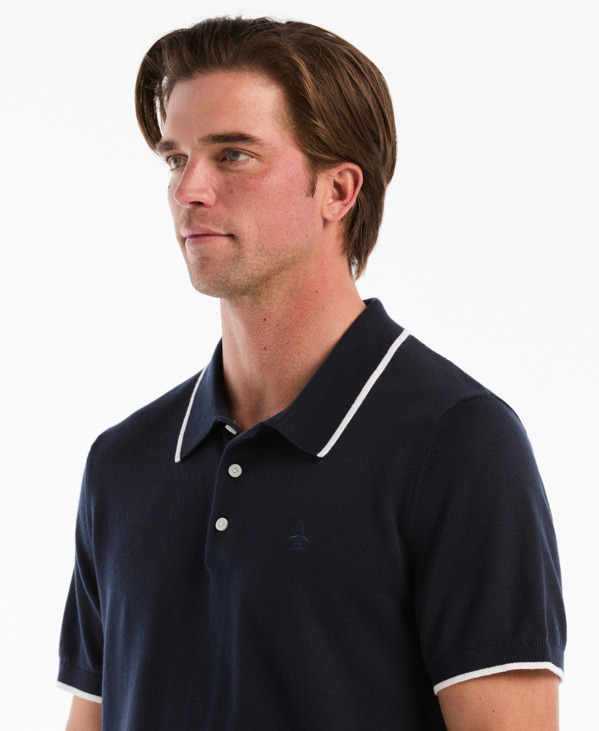 Original Penguin Contrast Tipped Sweater Polo