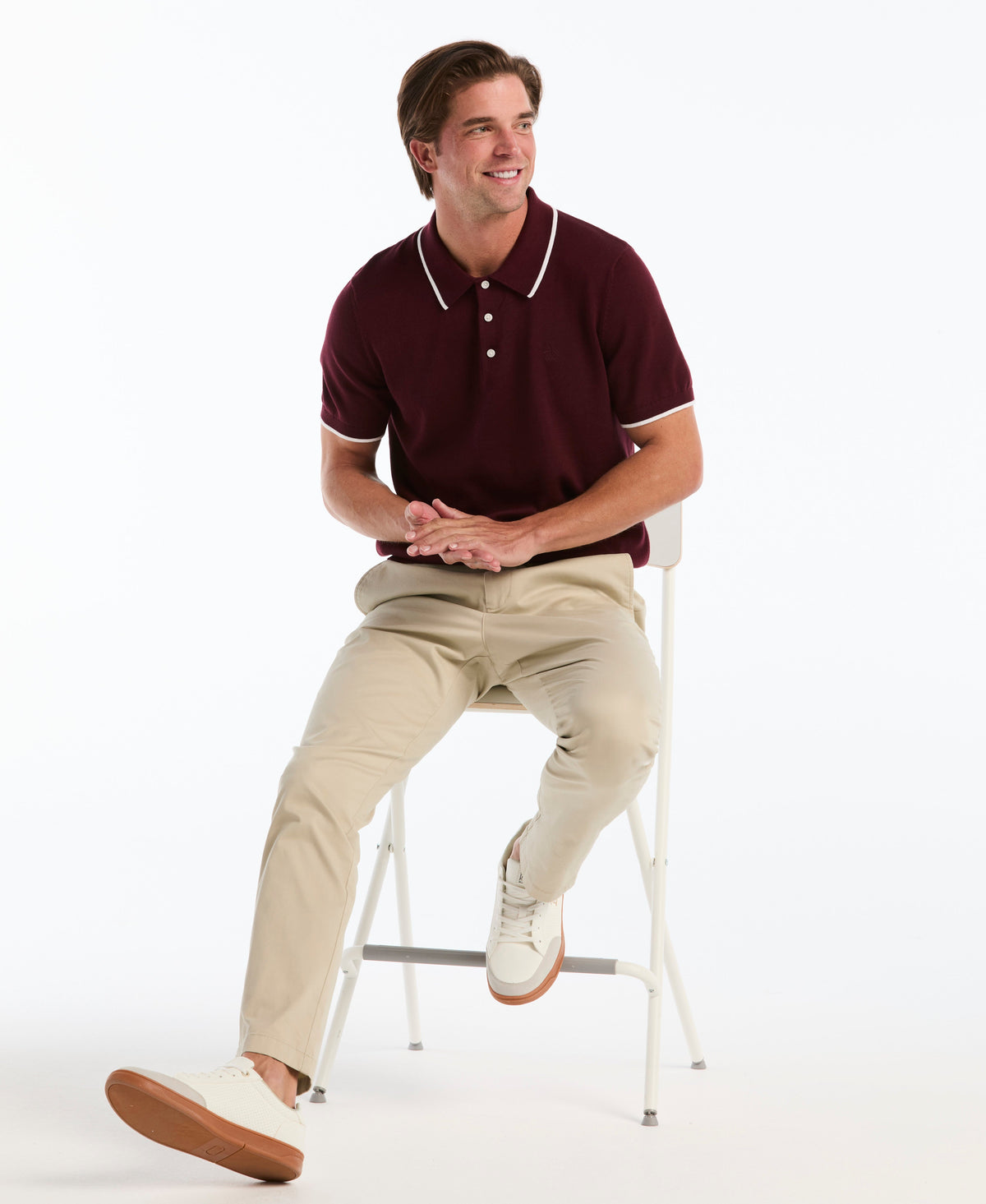 Original Penguin Contrast Tipped Sweater Polo