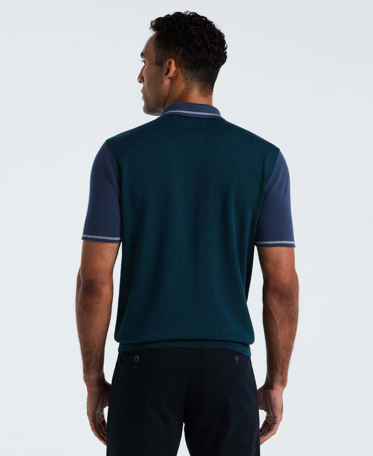Original Penguin Cotton Colorblock Sweater Polo