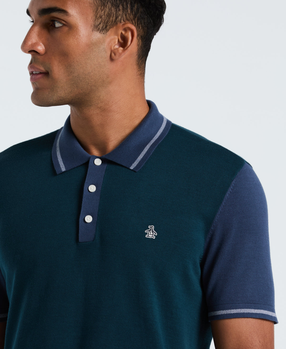 Original Penguin Cotton Colorblock Sweater Polo