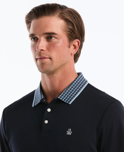 Original Penguin Cotton Interlock Novelty Stripe Polo