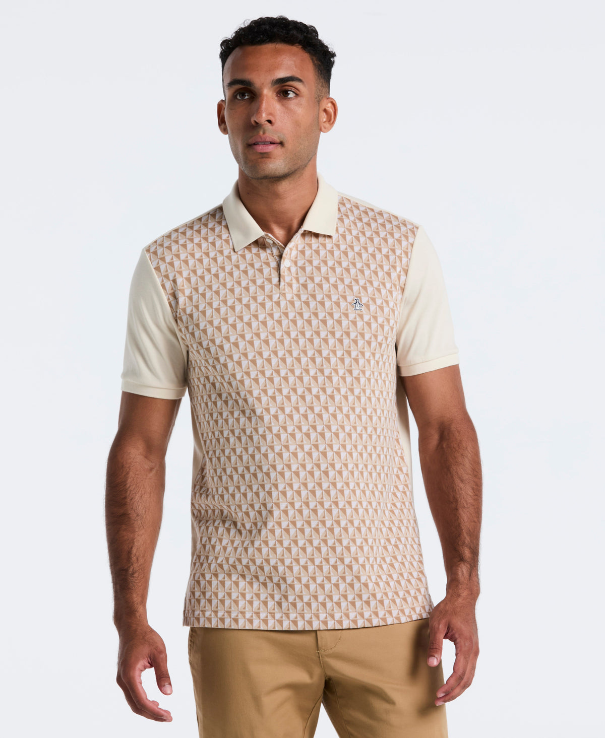 Original Penguin Cotton Martini Print Polo