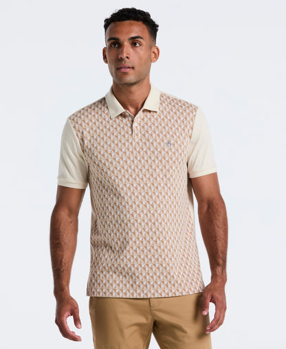 Original Penguin Cotton Martini Print Polo