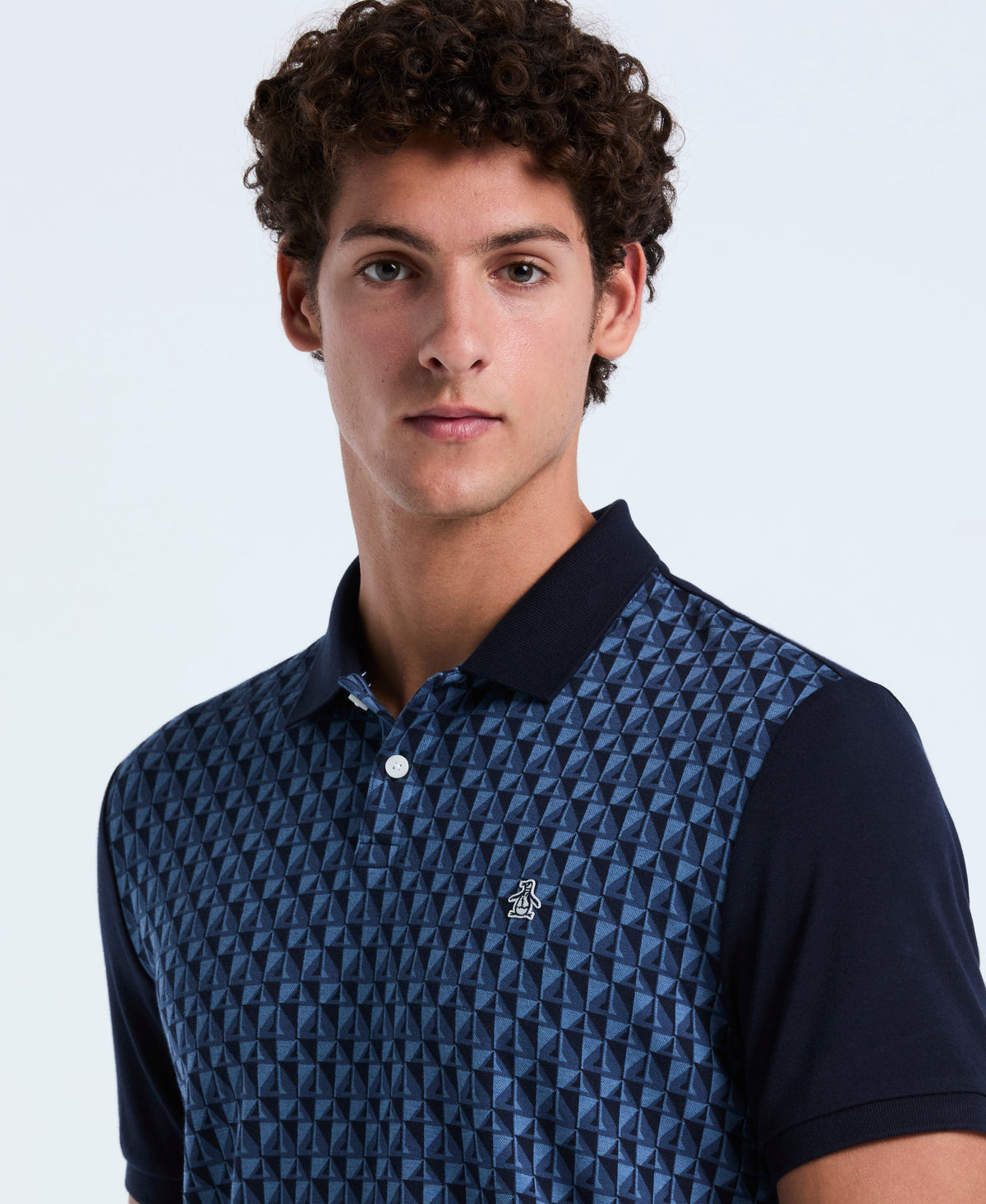 Original Penguin Cotton Martini Print Polo