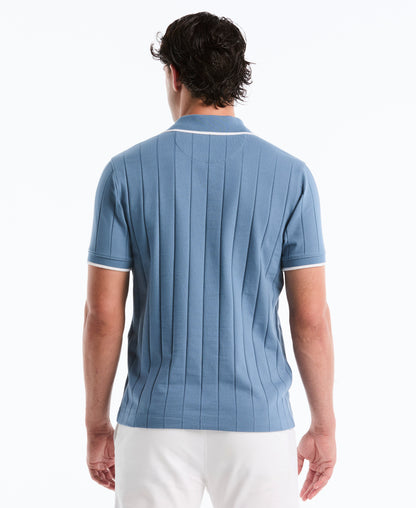 Original Penguin Cotton Rib Open Collar Polo
