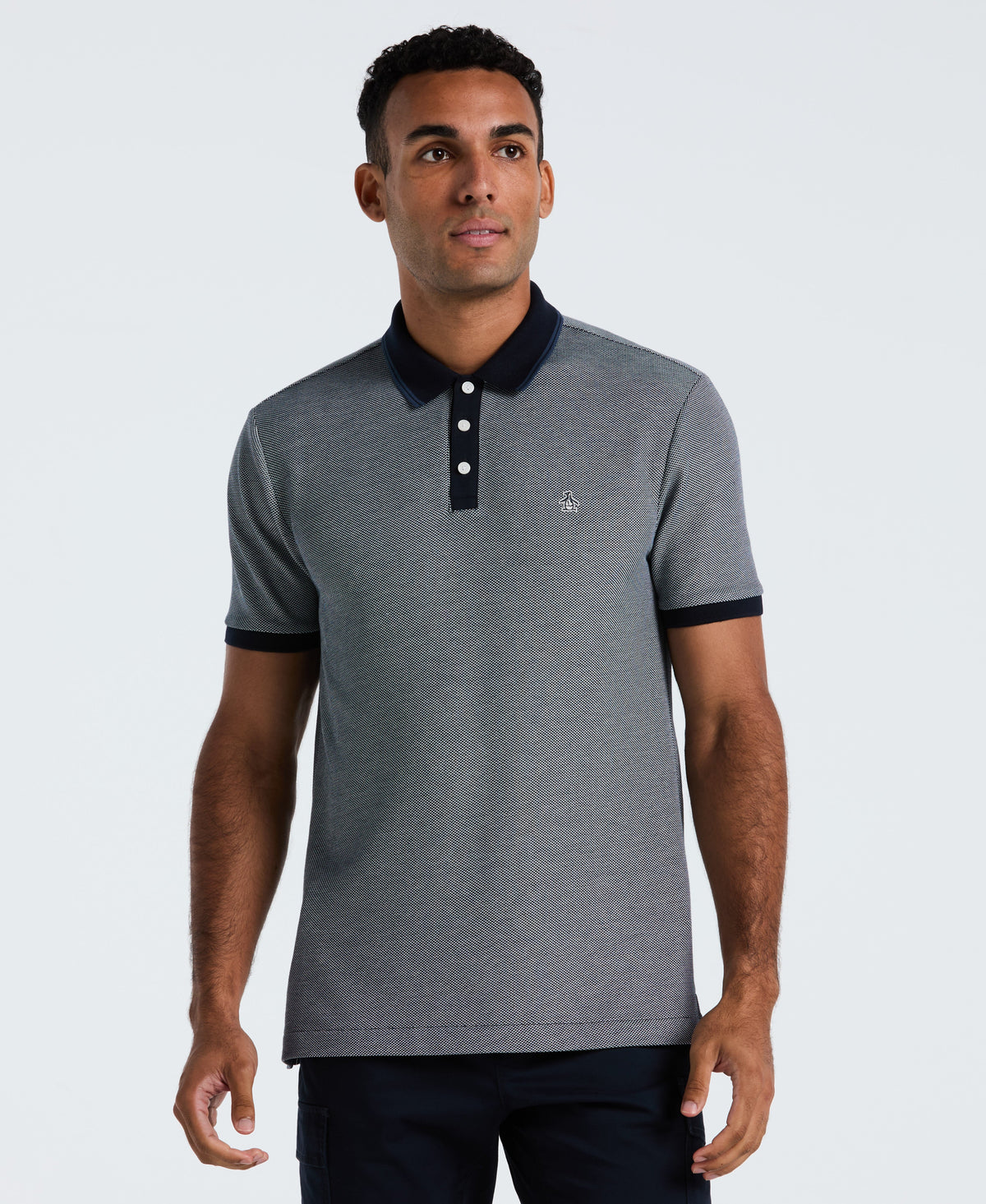 Original Penguin Cotton Tricolor Pique Polo