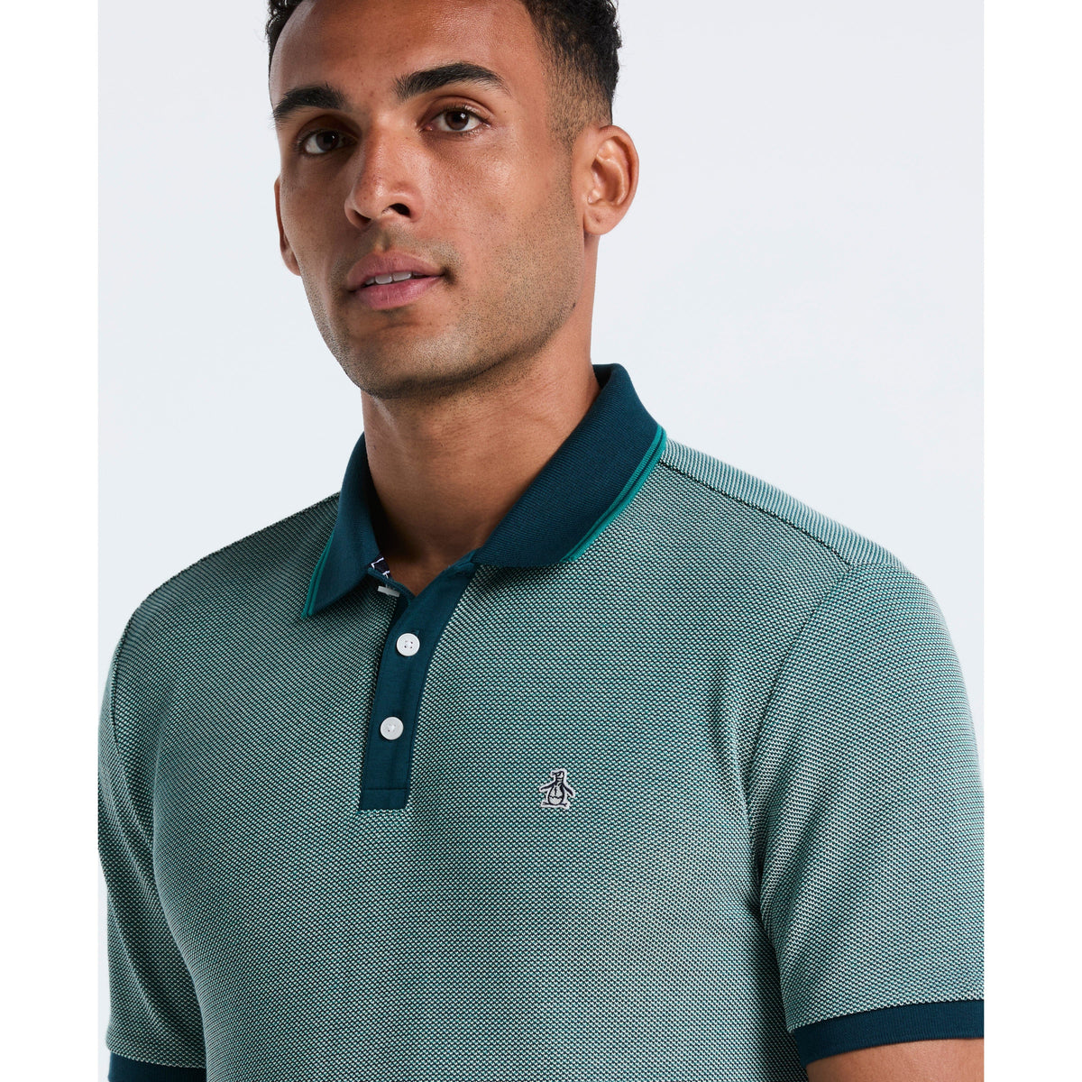 Original Penguin Cotton Tricolor Pique Polo