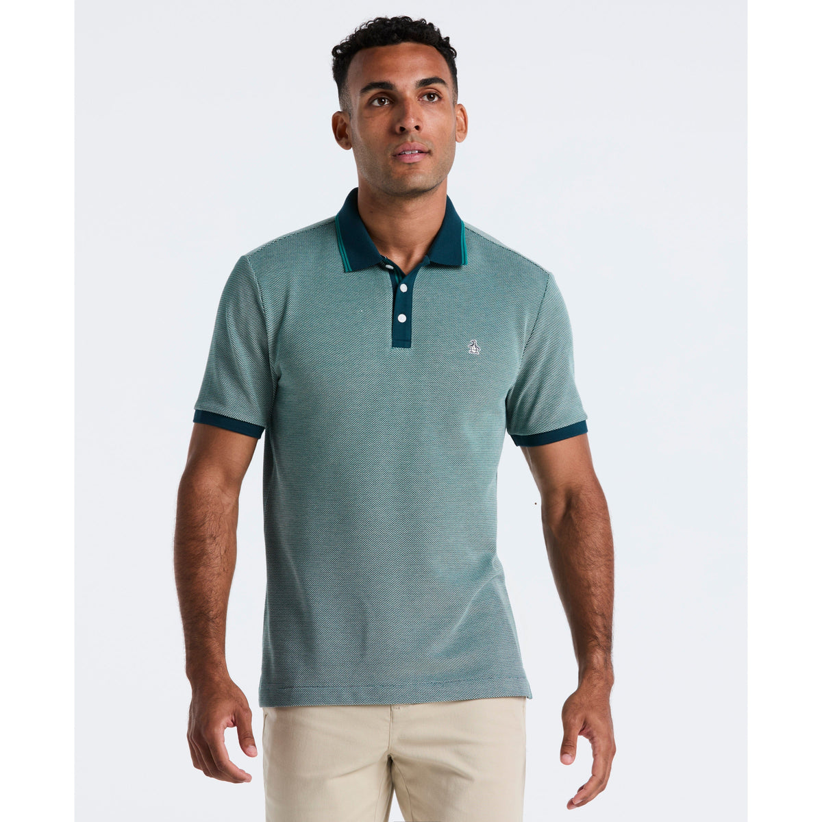 Original Penguin Cotton Tricolor Pique Polo
