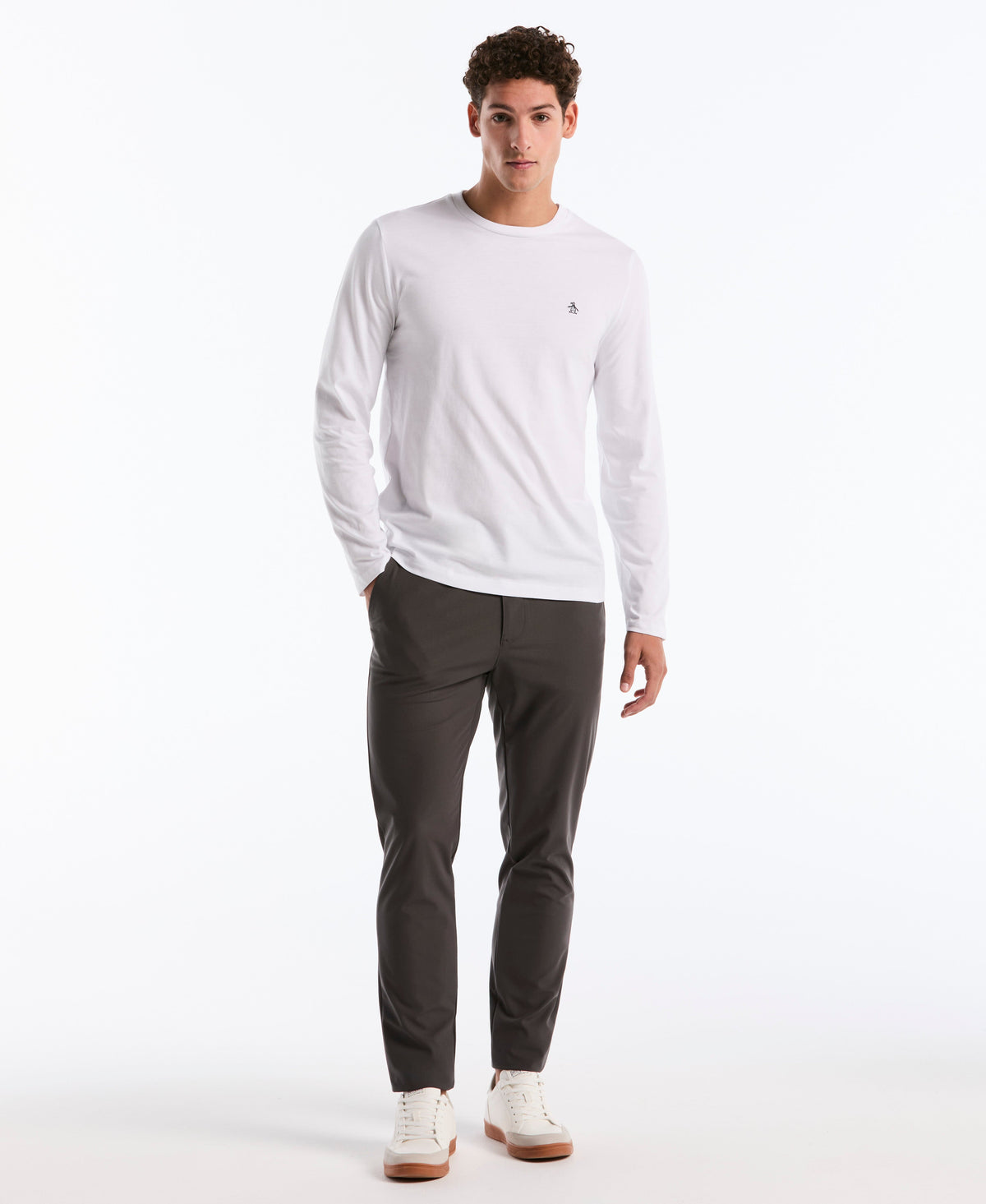 Original Penguin Crewneck Long Sleeve Tee