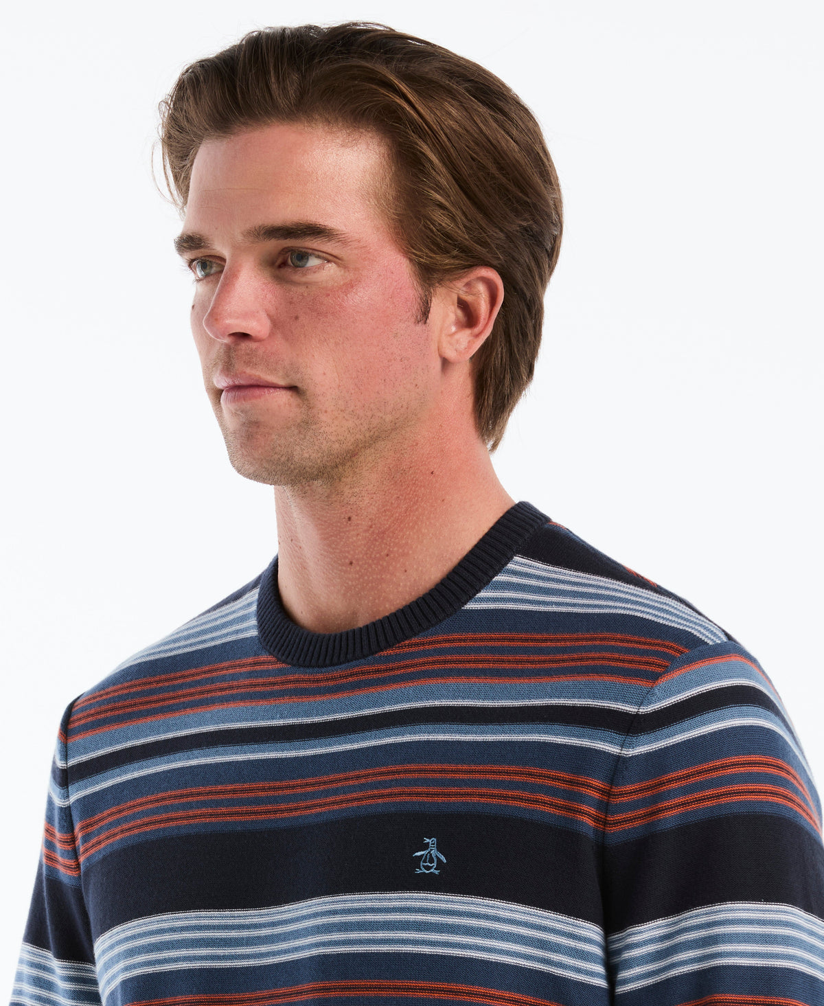 Original Penguin Degrade Stripe Crewneck Sweater