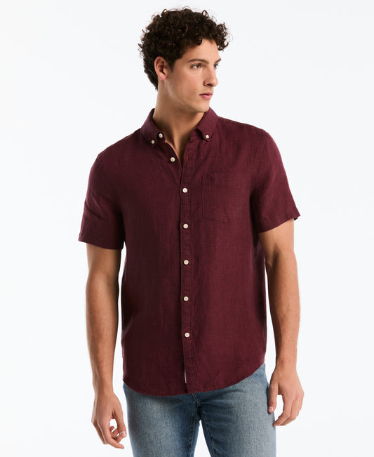 Original Penguin Delave Linen Button-Down Shirt