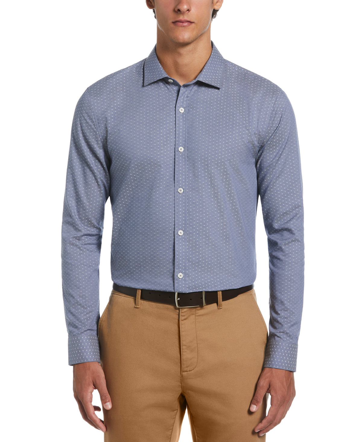 Original Penguin Dobby Chambray Print Dress Shirt