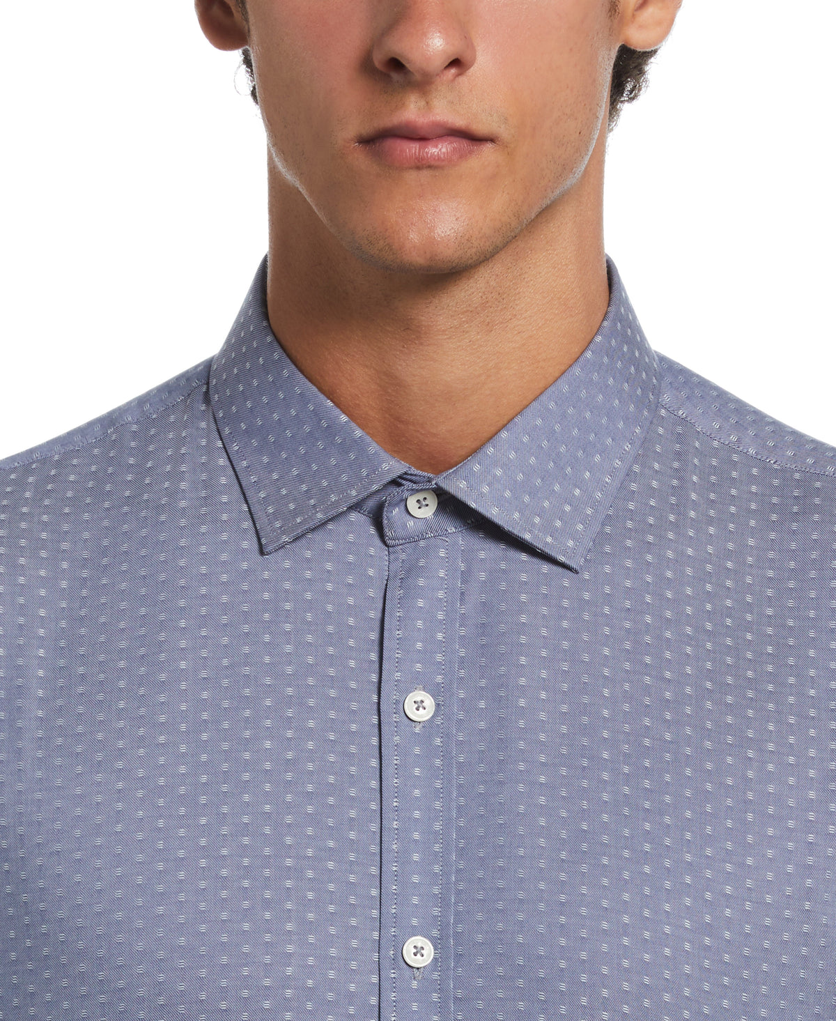 Original Penguin Dobby Chambray Print Dress Shirt
