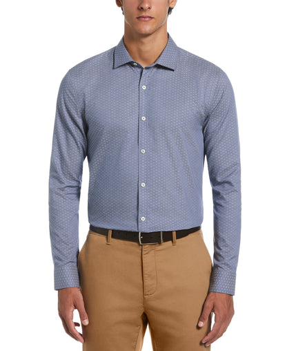 Original Penguin Dobby Chambray Print Dress Shirt