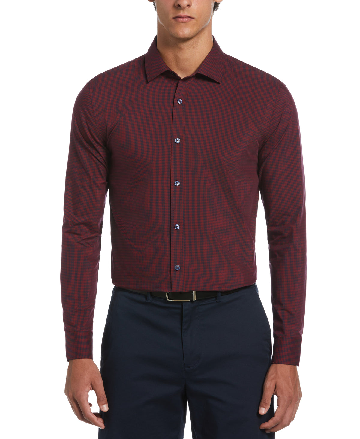 Original Penguin Dobby Chambray Print Dress Shirt
