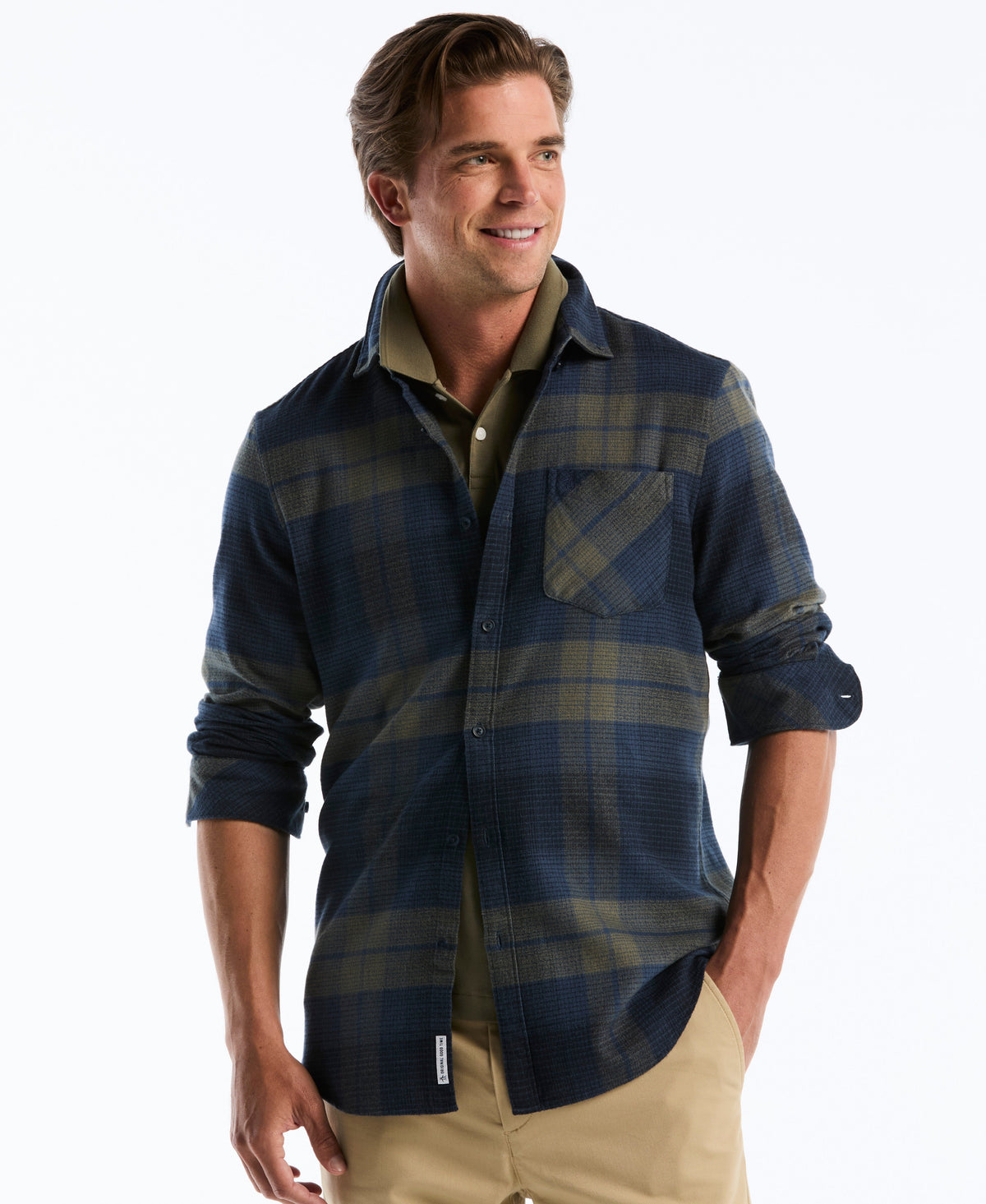 Original Penguin Dobby Flannel Plaid Shirt
