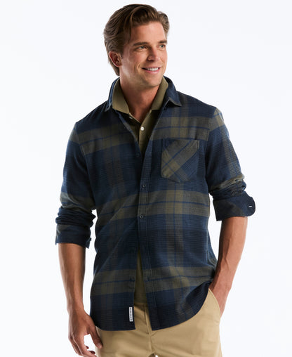 Original Penguin Dobby Flannel Plaid Shirt
