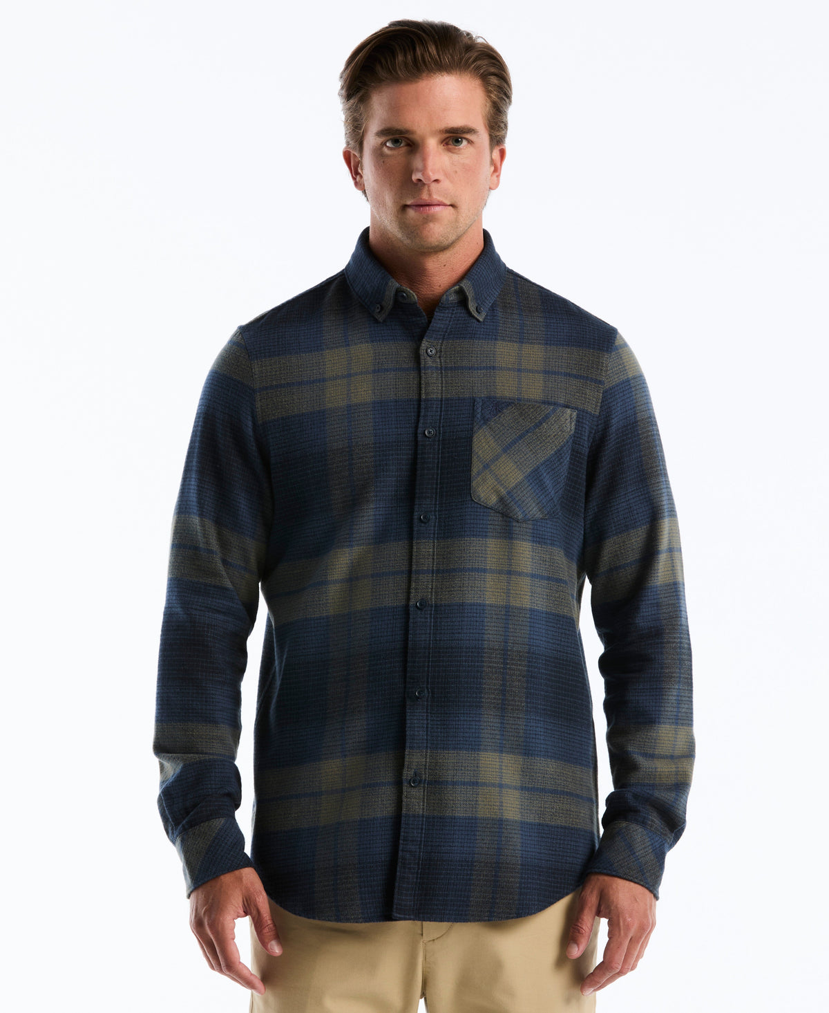 Original Penguin Dobby Flannel Plaid Shirt