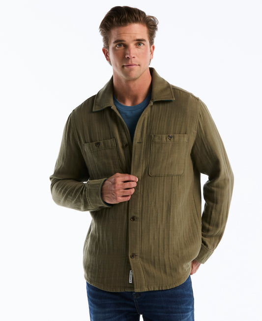 Original Penguin Double Weave Pocket Overshirt