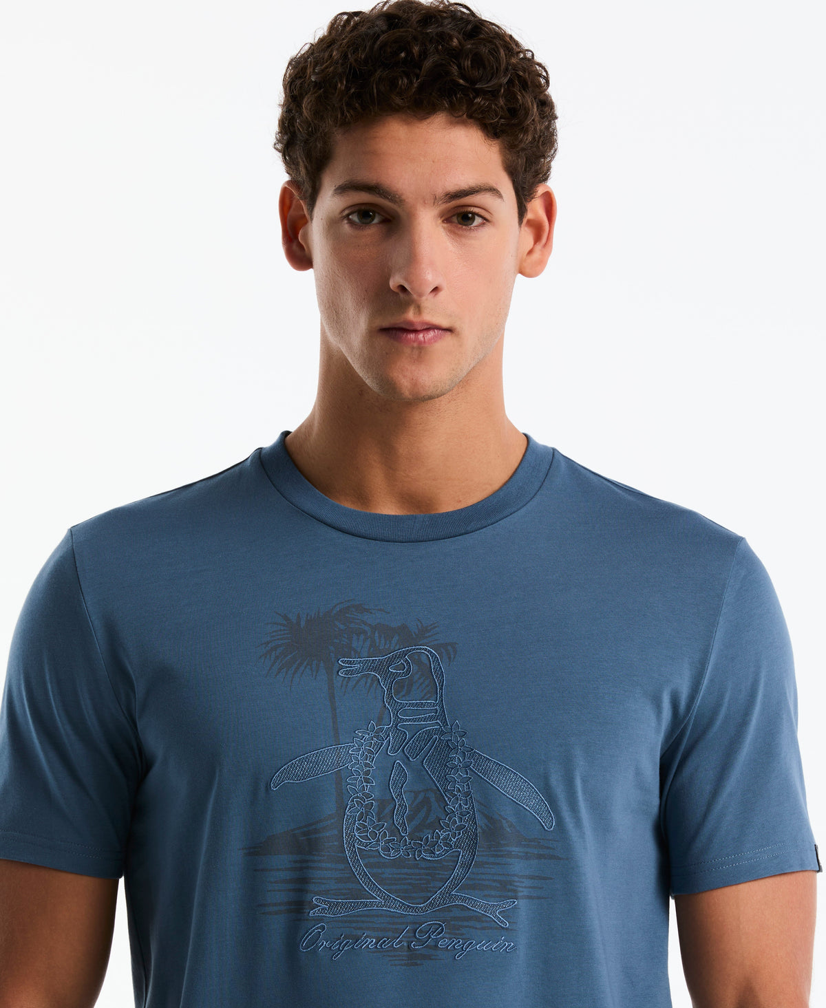 Original Penguin Embroidered Lei Graphic Jersey Tee