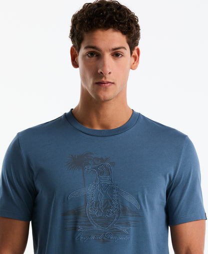 Original Penguin Embroidered Lei Graphic Jersey Tee
