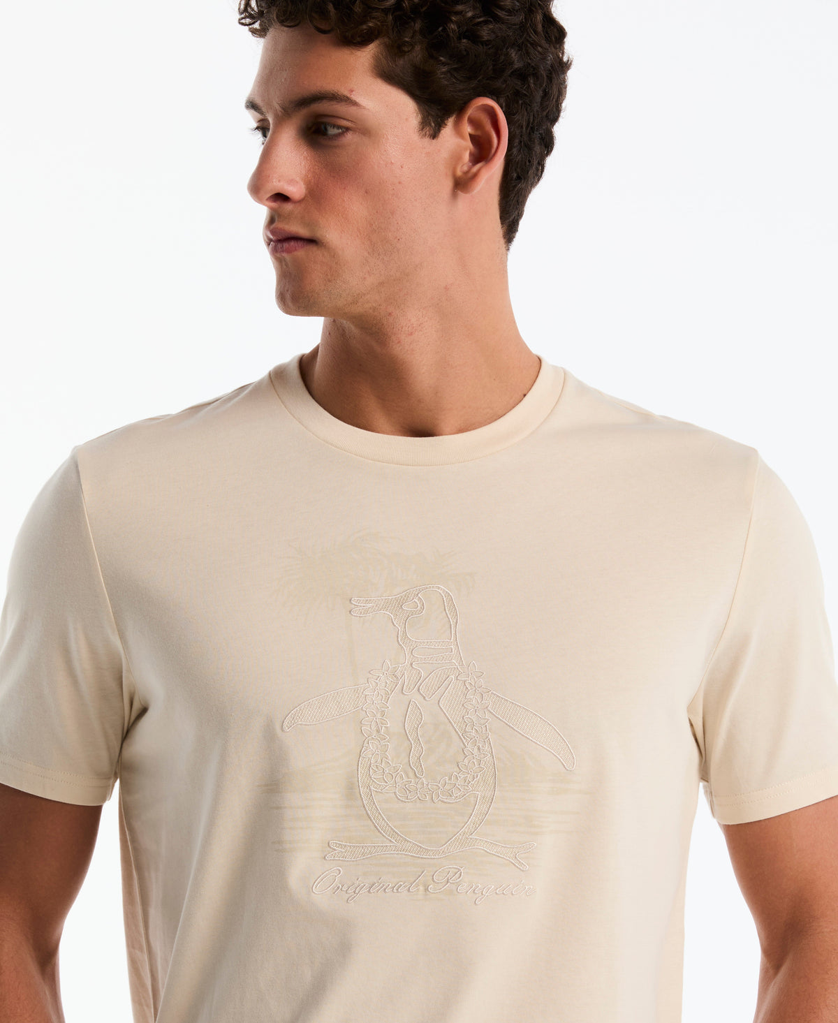 Original Penguin Embroidered Lei Graphic Jersey Tee