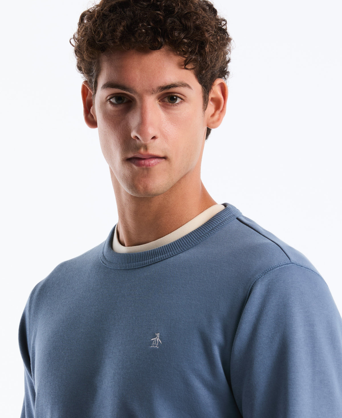 Original Penguin Embroidered Pete Fleece Crewneck