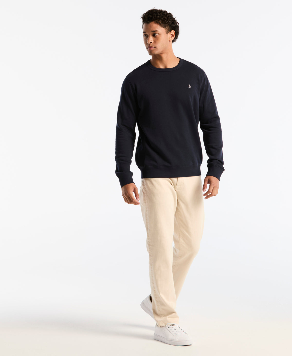 Original Penguin Embroidered Pete Fleece Crewneck